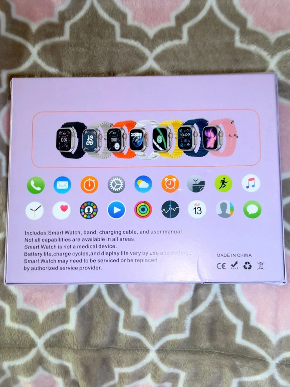 T5000Ultra3 Smart Watch with Wireless Earbuds - White